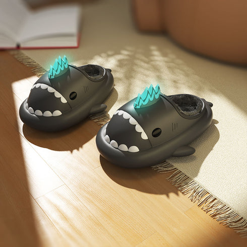 Sharkicks Basic - Hiver, Chaussons Requins Kaiju Nucléaire, Talon Ouvert